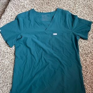 Figs Caribbean Blue Catarina Scrub top